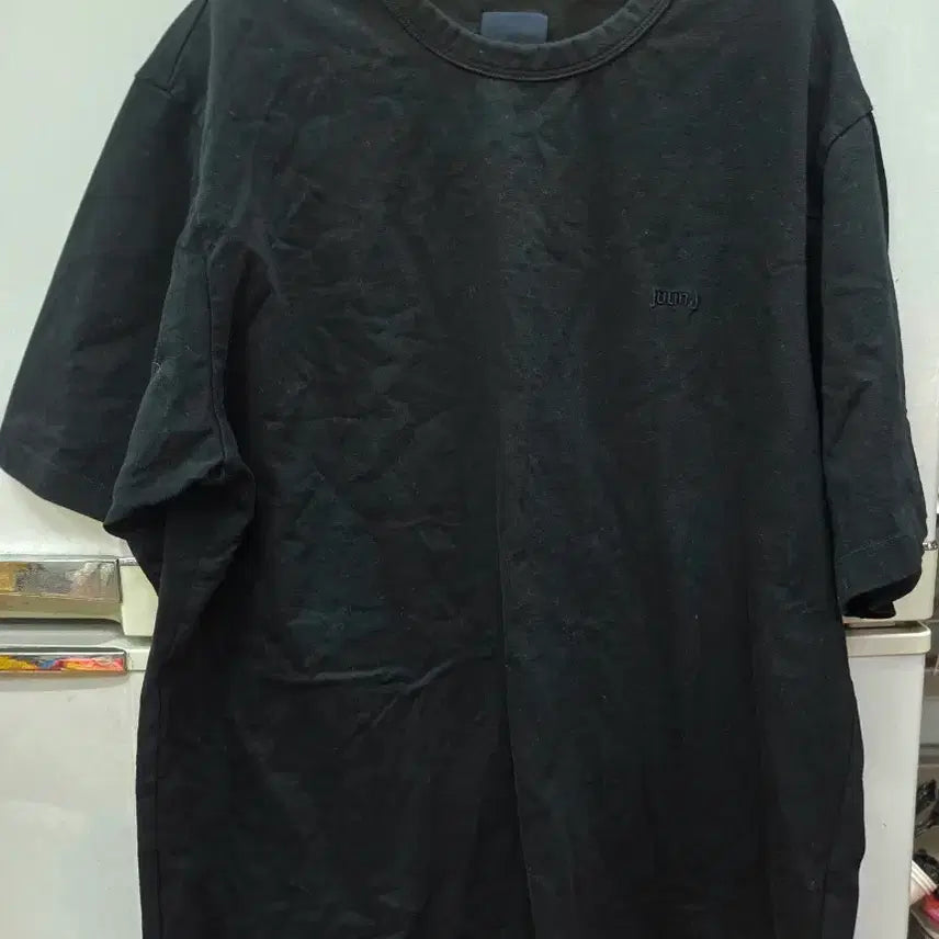[BUNJANG] Junn. J Homage Black Short Sleeve T-Shirt / 준지 오마주 블랙 반팔 티셔츠