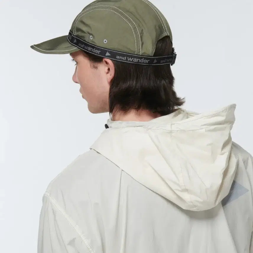 [BUNJANG] and wander JQ Tape Cap Khaki / [os] 앤드원더 jq 테이프 캡 카키