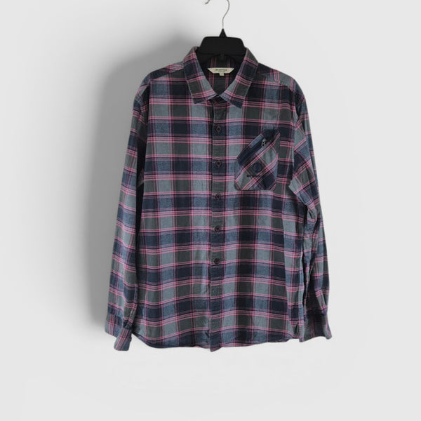 [BUNJANG] Beanpole Check Long-Sleeve Shirt / [100]빈폴 체크셔츠 긴팔