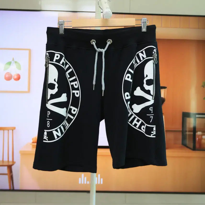 [BUNJANG] Philipp Plein Skull Graphic Cotton Shorts / [ 정품 ] 흔하지 않은 필립플레인 스컬 반바지