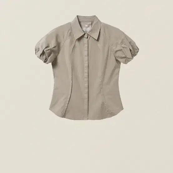 [BUNJANG] EE NUMARE Women's Balloon Sleeve Blouse Beige / EE누마레 women balloon sleeve blouse beige