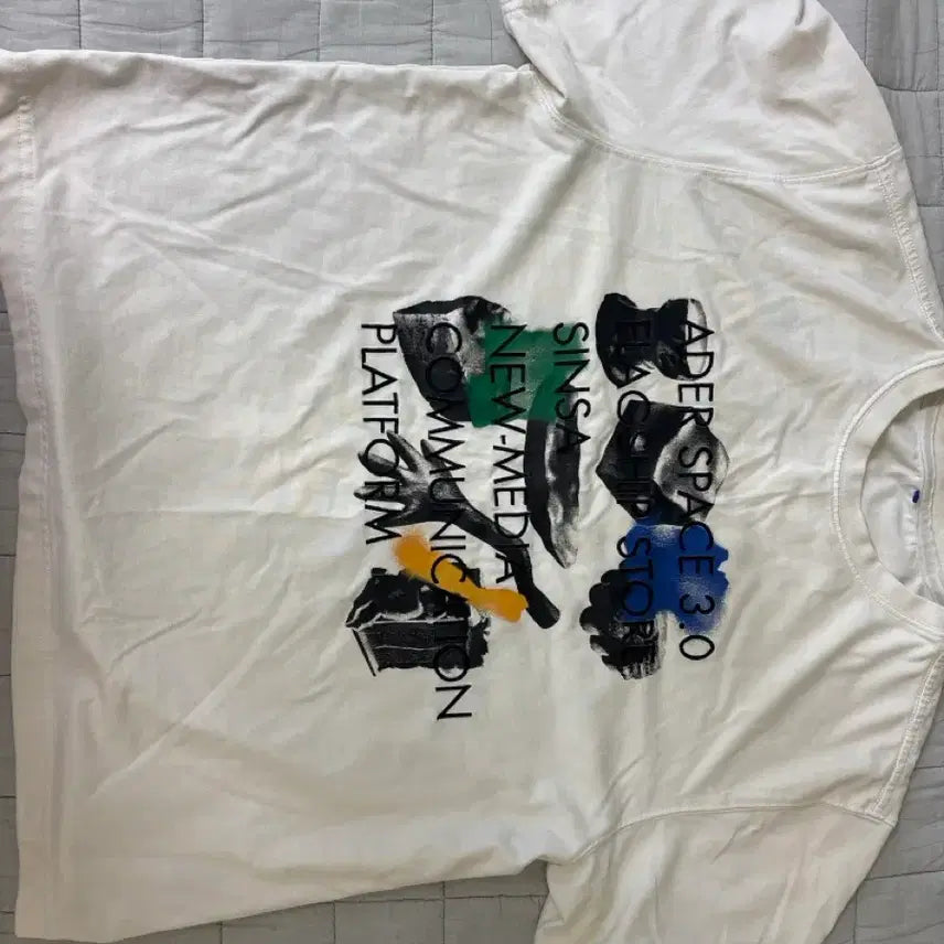 [BUNJANG] Ader Error Graphic T-Shirt White / 아더에러 반팔