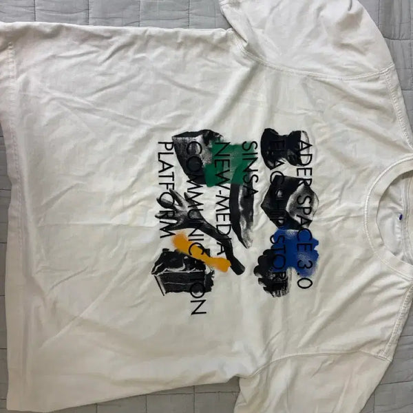 [BUNJANG] Ader Error Graphic T-Shirt White / 아더에러 반팔
