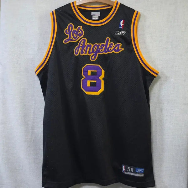 [BUNJANG] Reebok NBA Los Angeles Lakers Kobe Bryant #8 "Black Mamba" Basketball Jersey - Size 54 / 상태최상/희귀) 리복 NBA LA레이커스 코비 8번 블랙 져지 농구 유니