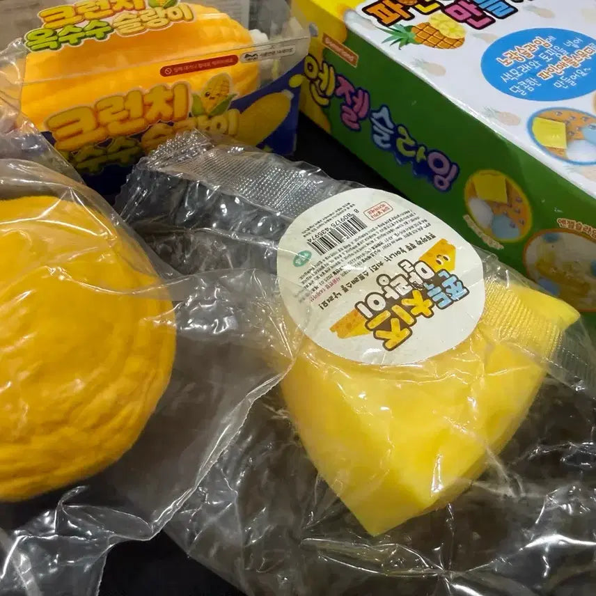 [BUNJANG] Crunchy Slime Set / 크런치 슬랑이 말랑이 슬라임 세트