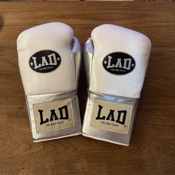 [BUNJANG] LAD White/Silver 16oz Gloves / LAD 라드 화이트/실버 16온스 글러브 판매