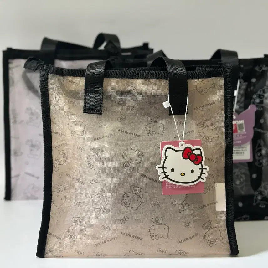 [BUNJANG] Hello Kitty / Kuromi / My Melody Mesh Bag / 키티/쿠로미/마이멜로디 메쉬백 수영가방 비치백 물놀이가방