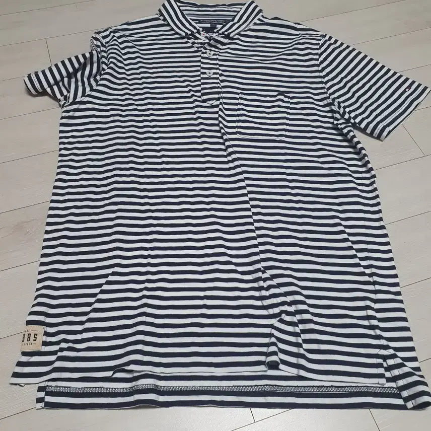 [BUNJANG] Tommy Hilfiger Striped Polo Shirt XL / 타미힐피거의 매력적인 스트라이프 카라티XL