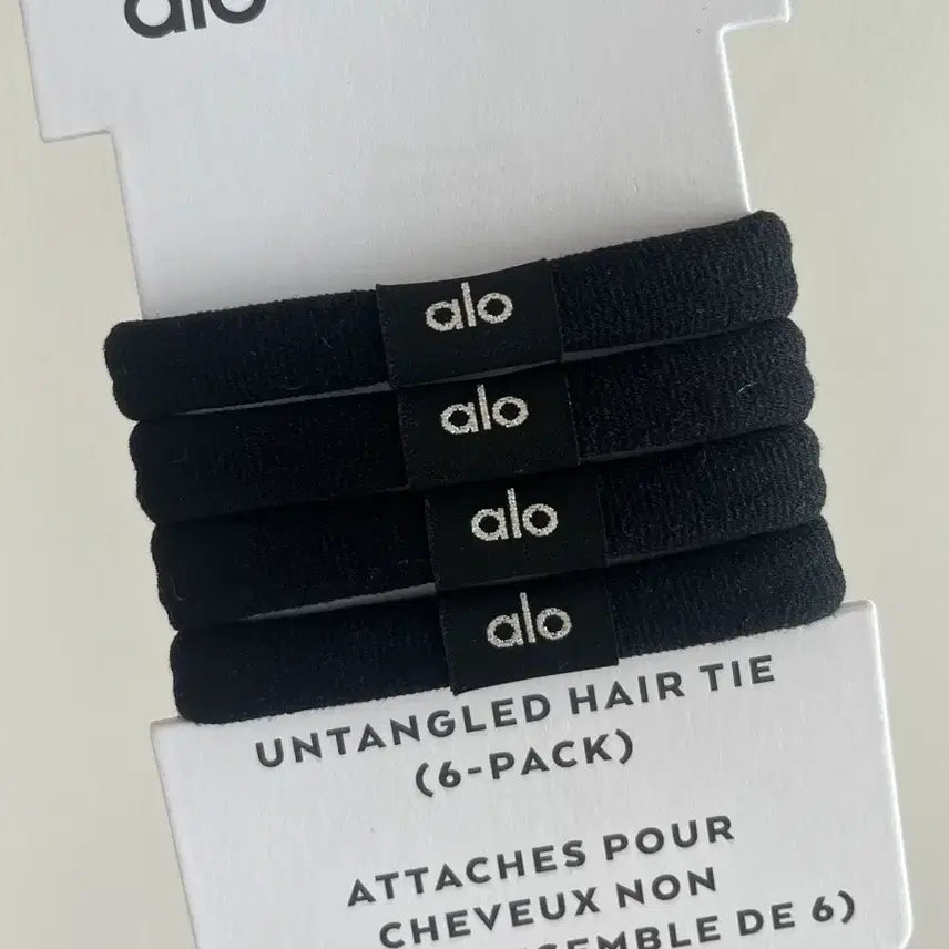 [BUNJANG] Alo Yoga Hair Tie Black / alo 알로 요가 헤어 타이 헤어끈 블랙
