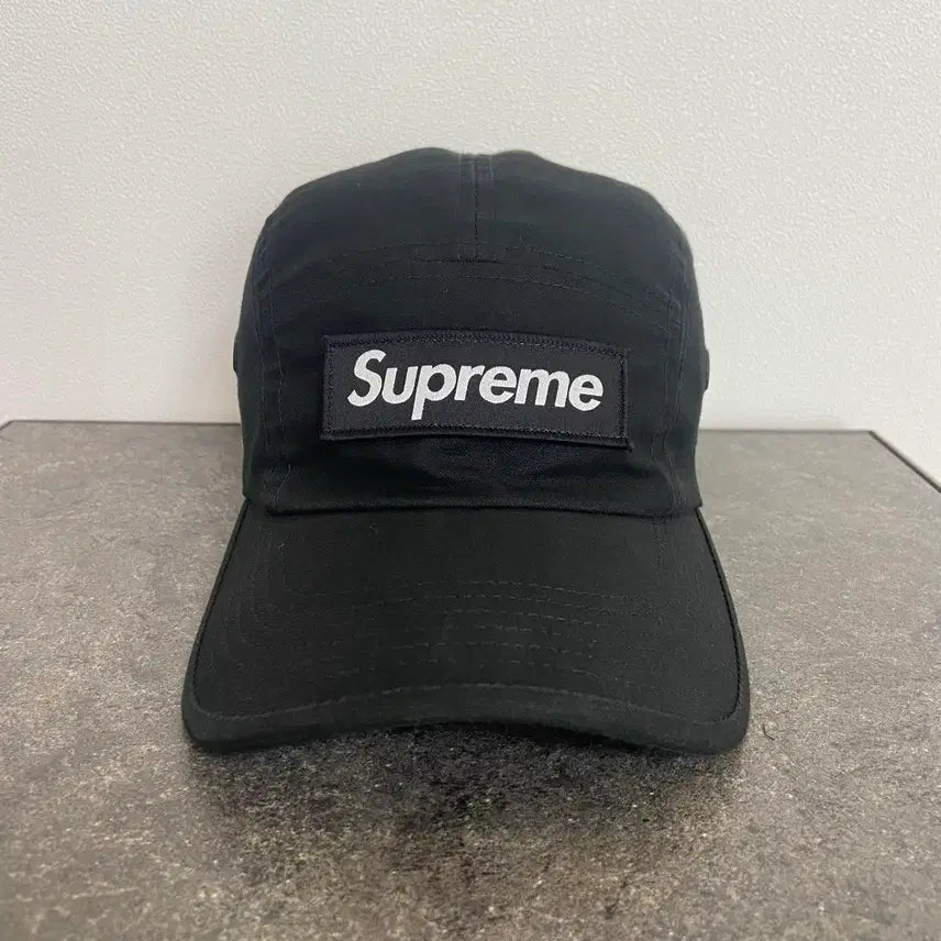 [BUNJANG] Supreme Box Logo Camp Cap 21SS Military Black / (OS) 슈프림 박스로고 캠프캡 모자 21SS 밀리터리 블랙