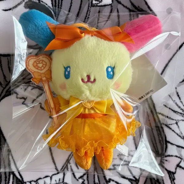[BUNJANG] Sanrio Usahana Colorful Dress Mascot Plush Doll / 산리오 우사하나 컬러풀 드레스 마스코트 누이 인형