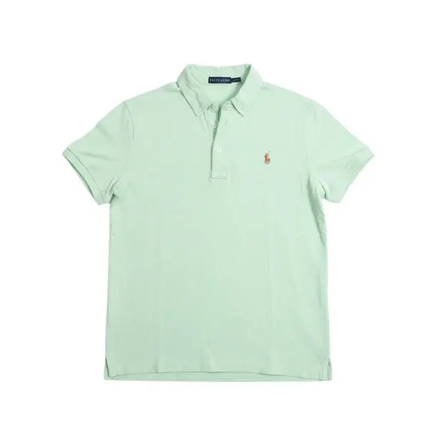 [BUNJANG] Ralph Lauren Mint Short Sleeve Pique T-Shirt Women's L / 여성L/ 랄프로렌 민트 반팔 피케티셔츠 25-120