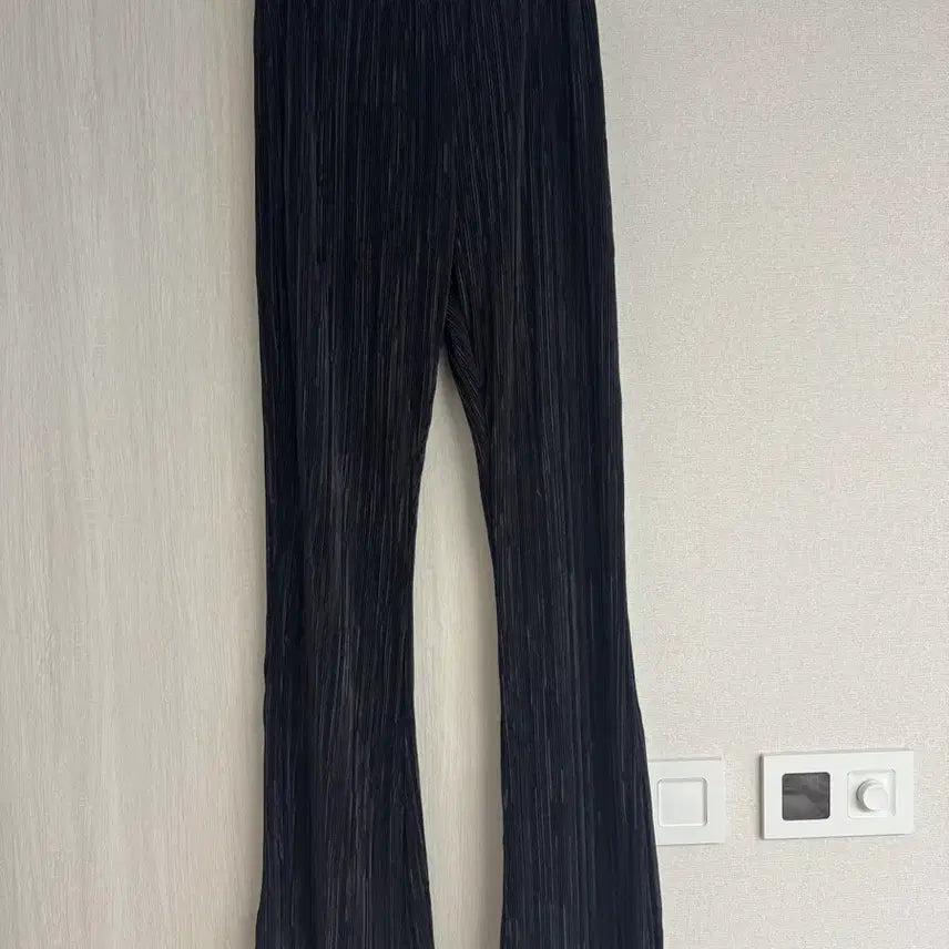 [BUNJANG] Women's Pleated Elastic Waist Pants - Black / 여성 플리츠 밴딩 팬츠 블랙
