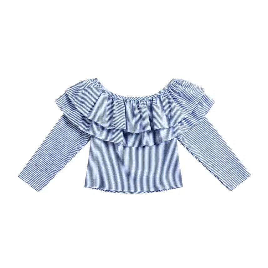[BUNJANG] Women's Off-Shoulder Blouse (Size S) / 여성S/ 빅카라 오프숄더 블라우스BL 25-124