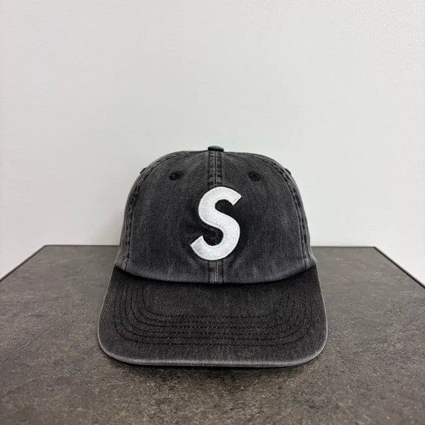 [BUNJANG] Supreme S Logo 6-Panel Pigment Cap 22FW Black / (OS) 슈프림 S로고 6패널 볼캡 모자 22FW 피그먼트 블랙