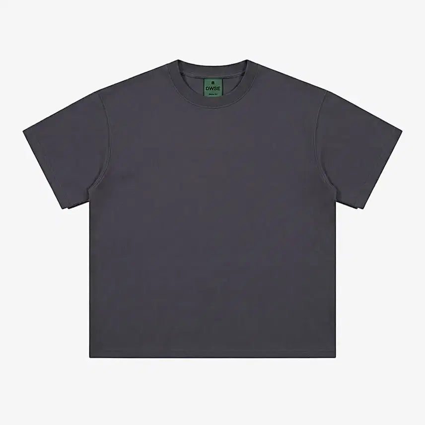 [BUNJANG] ESSENTIAL CROP SHORT SLEEVE T-SHIRT CHARCOAL L / (새상품 택포가격) DWSE 에센셜 크롭 반팔 티셔츠 차콜 L