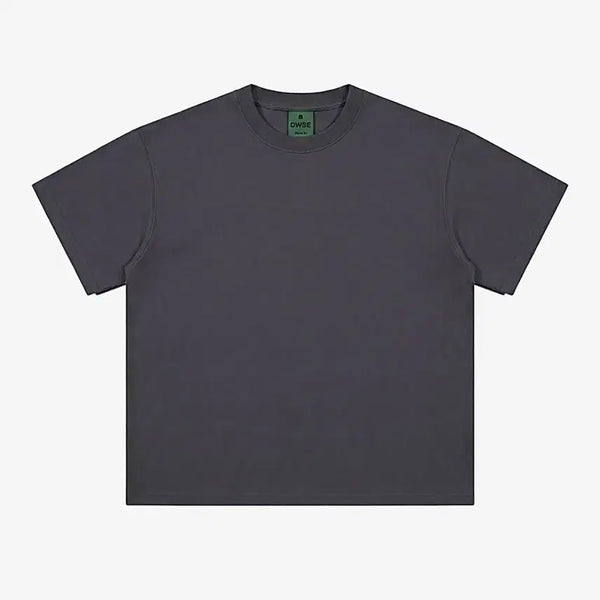 [BUNJANG] ESSENTIAL CROP SHORT SLEEVE T-SHIRT CHARCOAL L / (새상품 택포가격) DWSE 에센셜 크롭 반팔 티셔츠 차콜 L
