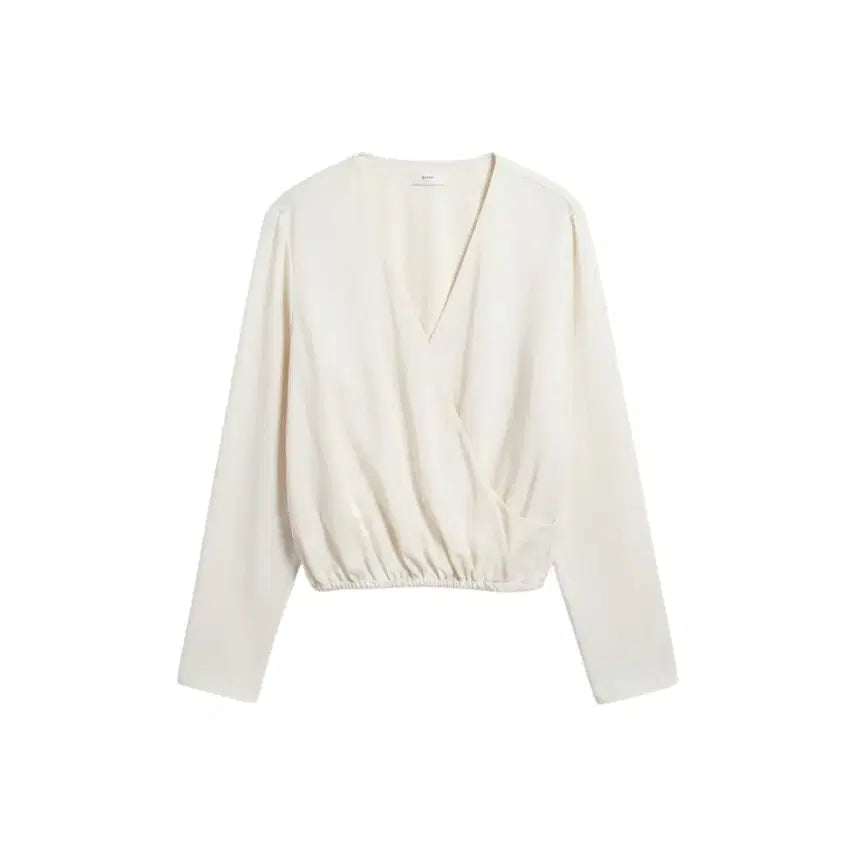 [BUNJANG] Anew Women's Wrap Style V-Neck Blouse IV (Size 25-127) / 여성F/ Anew 랩스타일 브이넥 블라우스티 IV 25-127