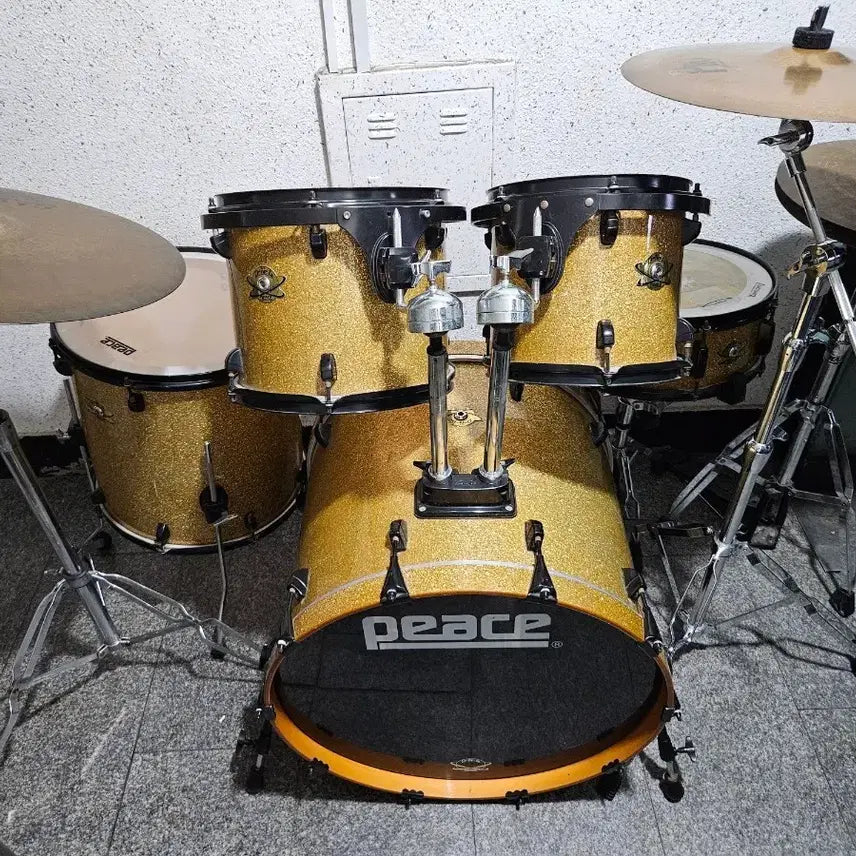 [BUNJANG] Peace Maple Drum Set with Sabian Pro Cymbal Set / 피스 드럼세트