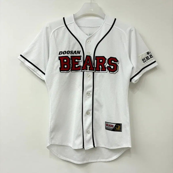 [BUNJANG] Doosan Bears Kim Jae-hwan Home Short Sleeve Jersey / 두산베어스 김재환 마킹 홈 반팔 유니폼