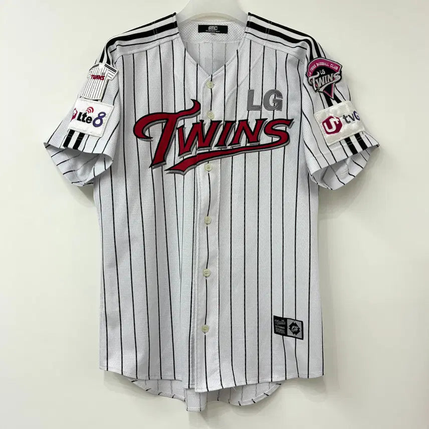 [BUNJANG] LG Twins Ryu Jae-guk Signed Home Baseball Jersey XL / LG트윈스 류제국 마킹 선수 친필 싸인 홈 유니폼 105