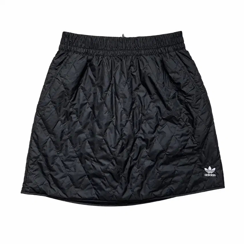 [BUNJANG] Adidas Quilted Short Skirt Black / 아디다스 퀼팅 숏 스커트 블랙