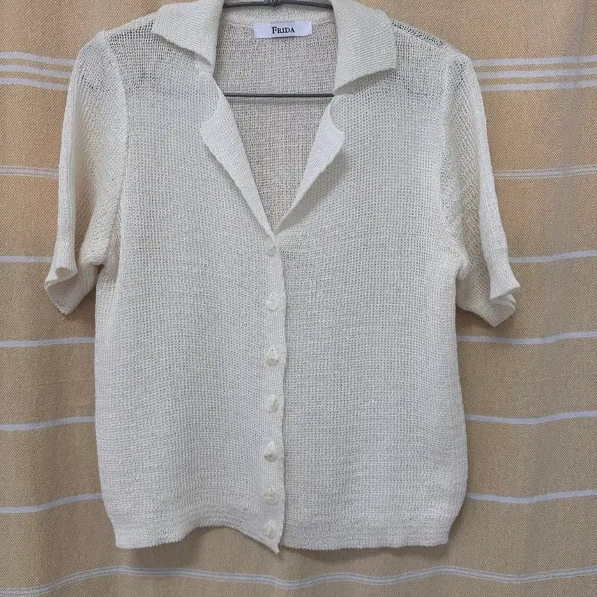 [BUNJANG] Women's Knit Cardigan - White / 여성 니트 가디건 화이트