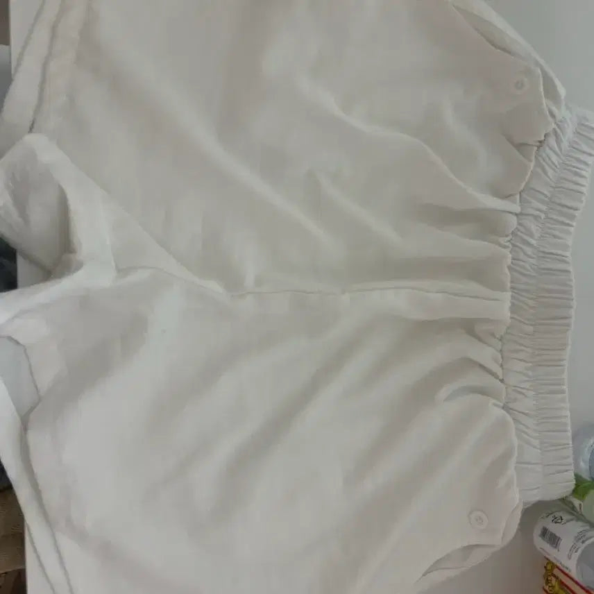[BUNJANG] White Cotton Shorts / 흰색 면반바지