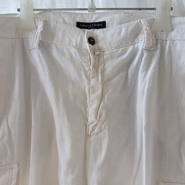 [BUNJANG] Venaco & Fontana White Cotton Pants Size 54 (36/37") / 베나코 앤 폰타나 화이트 면바지 54. 36/37"