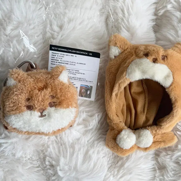 [BUNJANG] DAY6 Young K Dennimals Plush Backpack & Cape Bundle Set / 데이식스 영케이 데니멀즈 케 플러시 백팩, 망토 (일괄)