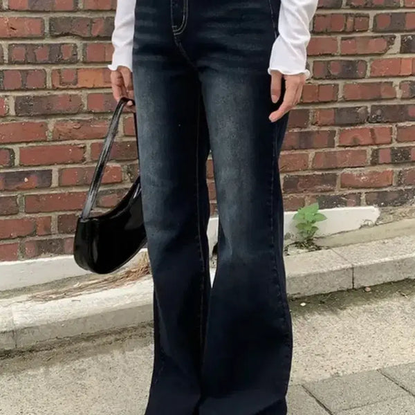 [BUNJANG] Nearwear Semi Bootcut Denim Dark Blue Normal L Size / 니어웨어 세미 부츠컷 데님 다크진청 노멀L사이즈