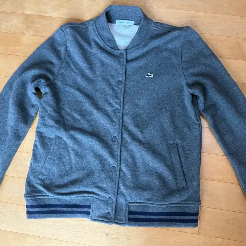 [BUNJANG] Lacoste Grey Cotton Jacket / 라코스테 그레이 코튼 자켓