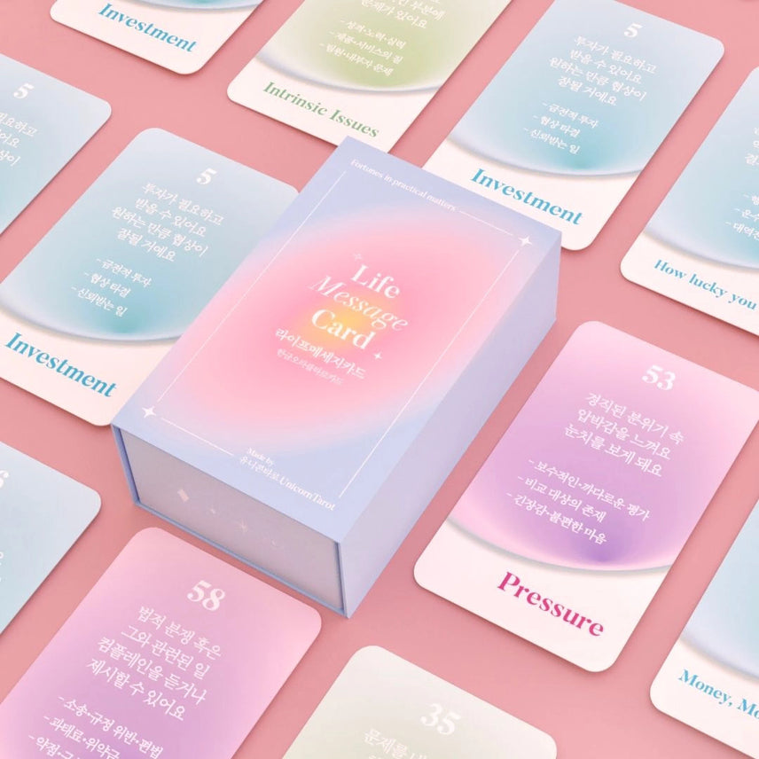 [BUNJANG] Unicorn Tarot Life Message Oracle Cards Sealed / [미개봉/텀블벅] 유니콘타로 라이프 메시지 오라클 카드