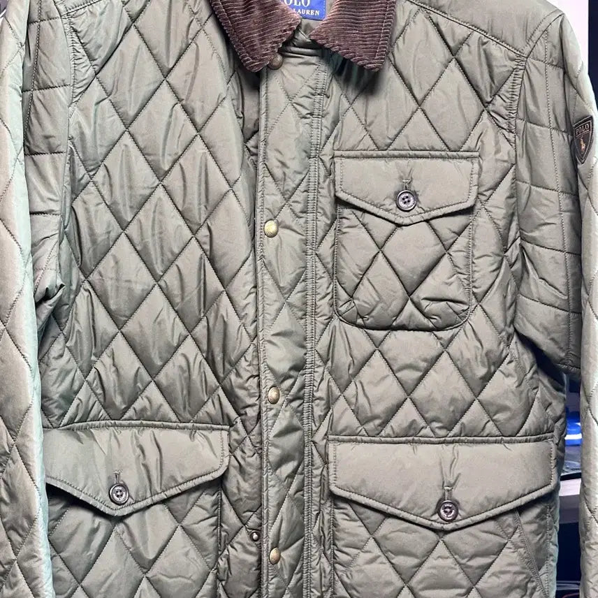 [BUNJANG] Polo Ralph Lauren Quilted Jacket Green / 폴로 랄프로렌 퀼팅 자켓 그린