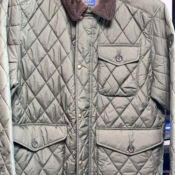 [BUNJANG] Polo Ralph Lauren Quilted Jacket Green / 폴로 랄프로렌 퀼팅 자켓 그린