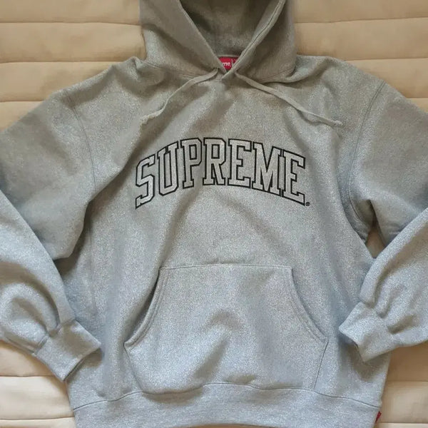[BUNJANG] Supreme Men's Hoodie Silver XL / 슈프림 남성 후드티 실버 xl 펄(반짝이)