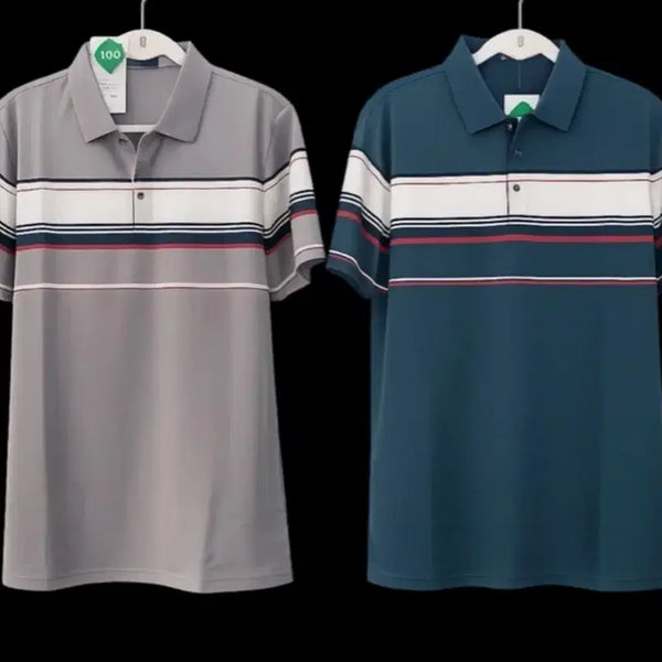 [BUNJANG] Royal Men's Summer Premium Cotton Blend Polo Shirt / 새상품 Royal 남성 여름 고급 골프 카라티 (면50% 함유)