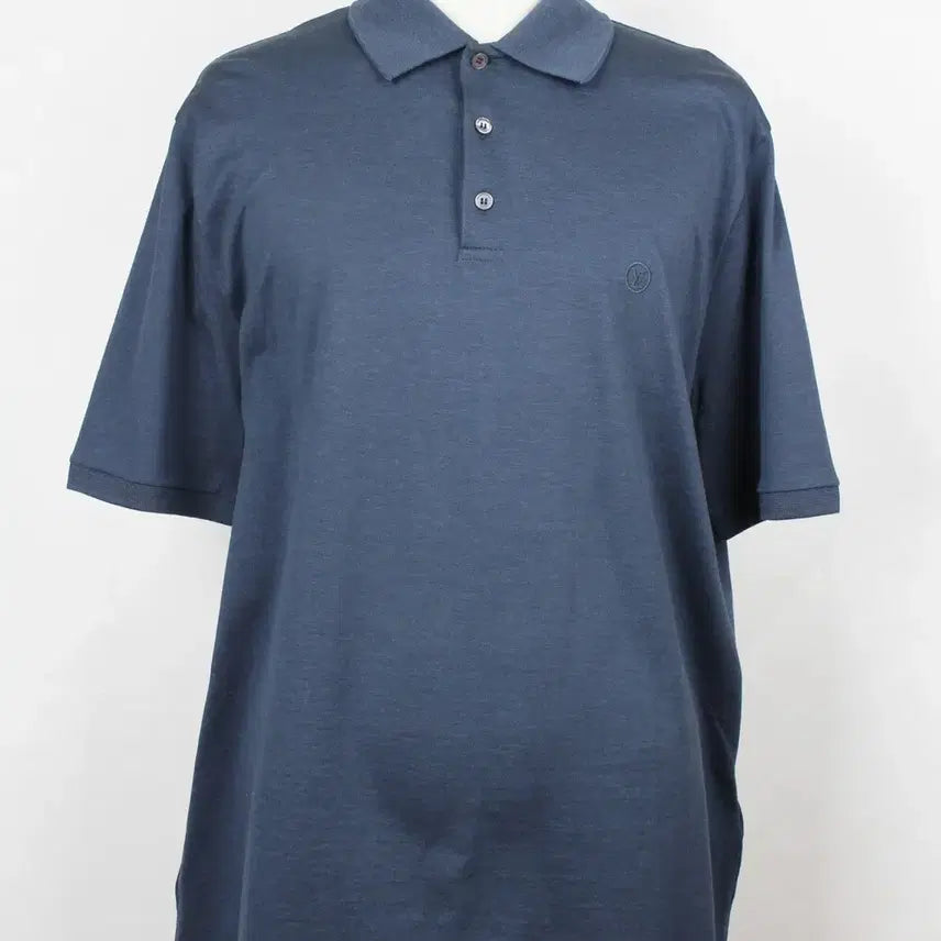 [BUNJANG] Louis Vuitton LV Classic Cotton Collar Short Sleeve Polo Shirt / 루이비통 LV 클래식 코튼카라 반팔 폴로 셔츠