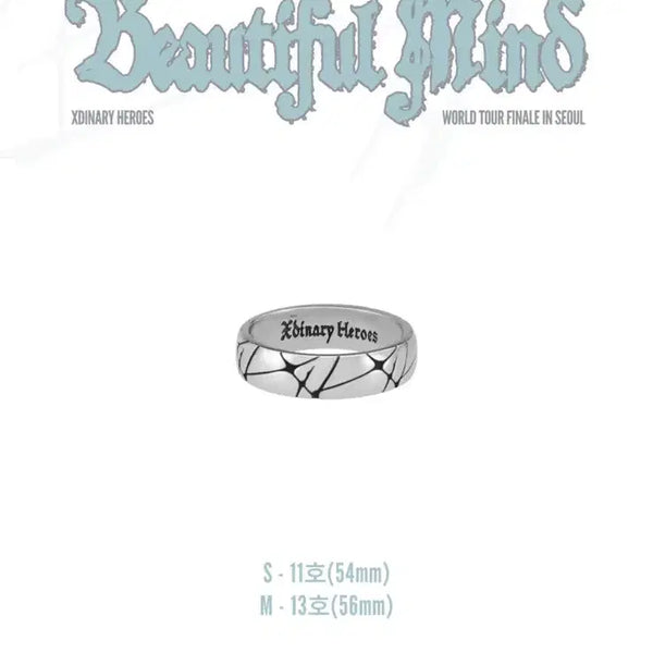 [BUNJANG] Xdinary Heroes Villains Ring (Silver) - Sealed / 엑디즈 빌런즈 링 반지 미개봉 팔아요