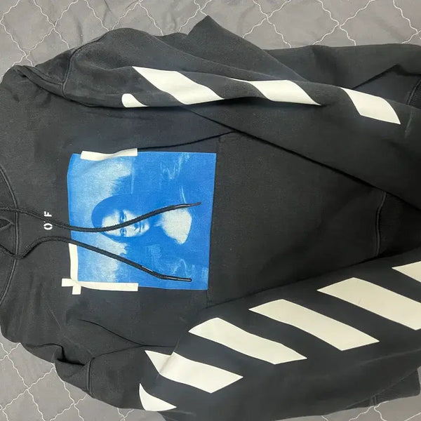 [BUNJANG] Off-White Mona Lisa Hoodie Black / 오프화이트 모나리자 후드티