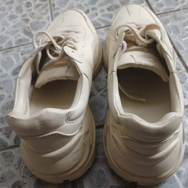 [BUNJANG] Gucci Rhyton Sneakers Beige / 구찌 라이톤 스니커즈 베이지 37