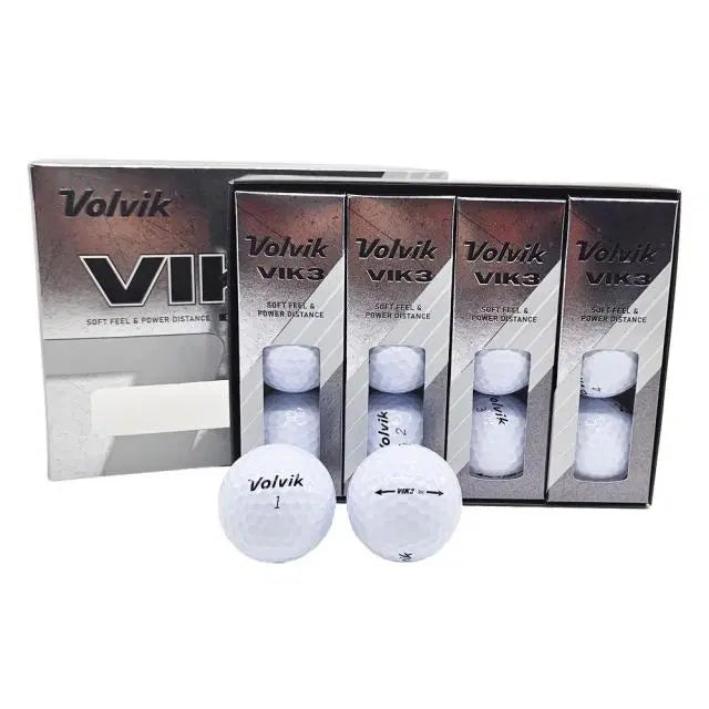 [BUNJANG] Volvik VIK3 3-Piece Golf Balls (12-Ball Pack) / 볼빅 VIK3 3피스 골프공 12구 비거리 소프트필 직진성 프리미엄...