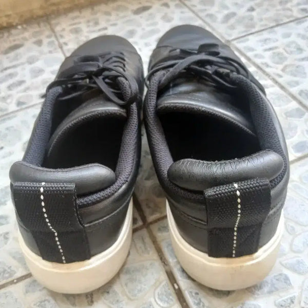 [BUNJANG] Nike Black Leather Sneakers Size 255 / 나이키 블랙 가죽 스니커즈 255