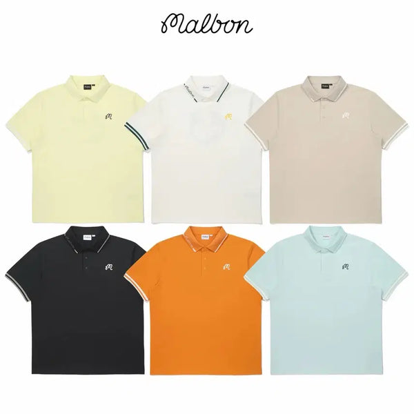 [BUNJANG] Malbon Golf Men's Short Sleeve T-Shirt / 말본골프웨어남성반팔티