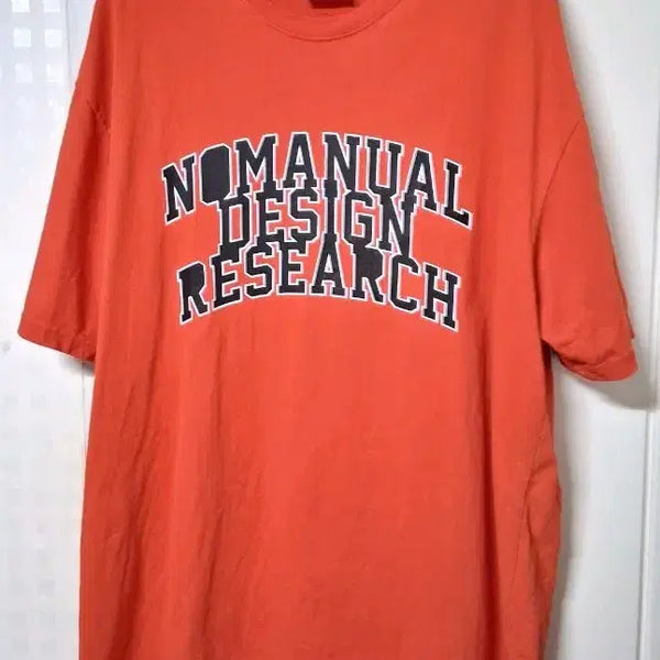 [BUNJANG] No Manual Design Research T-Shirt Orange XL / 노매뉴얼 디자인 리서치 반팔티 오렌지 105~110