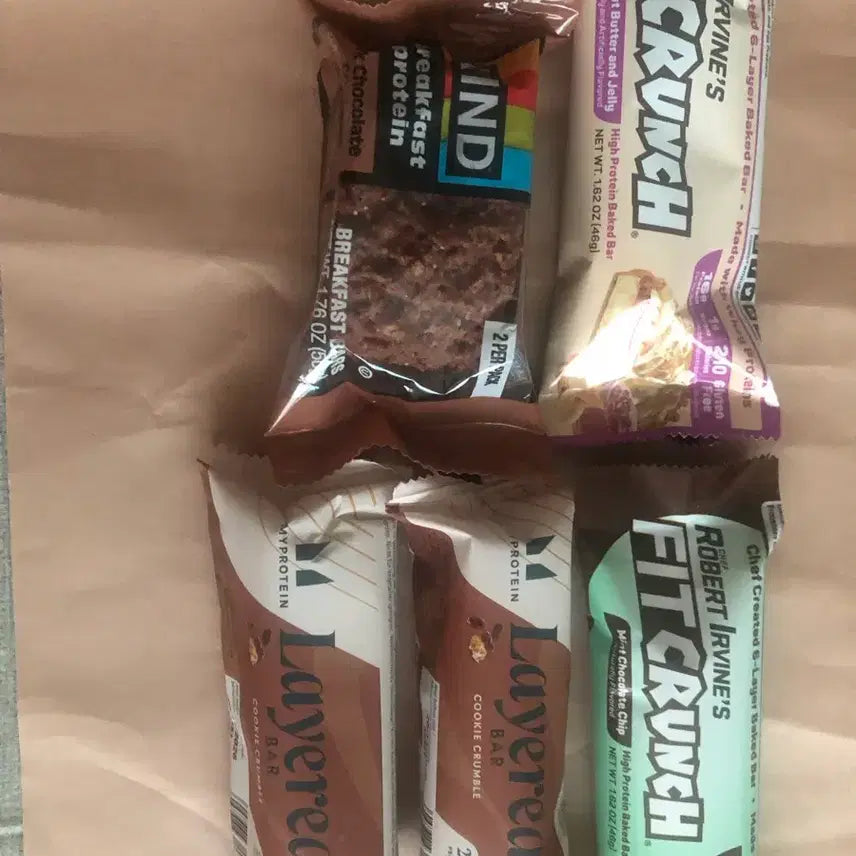 [BUNJANG] Myprotein Layered Bar, Fit Crunch, Kind Protein Bar Set / 마이프로틴 육겹바, KIND, Fit Crunch 프로틴바 세트