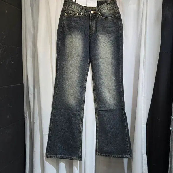 [BUNJANG] Size S Bootcut Washed Denim Jeans / S싸이즈 655 부추컷 워싱 데님