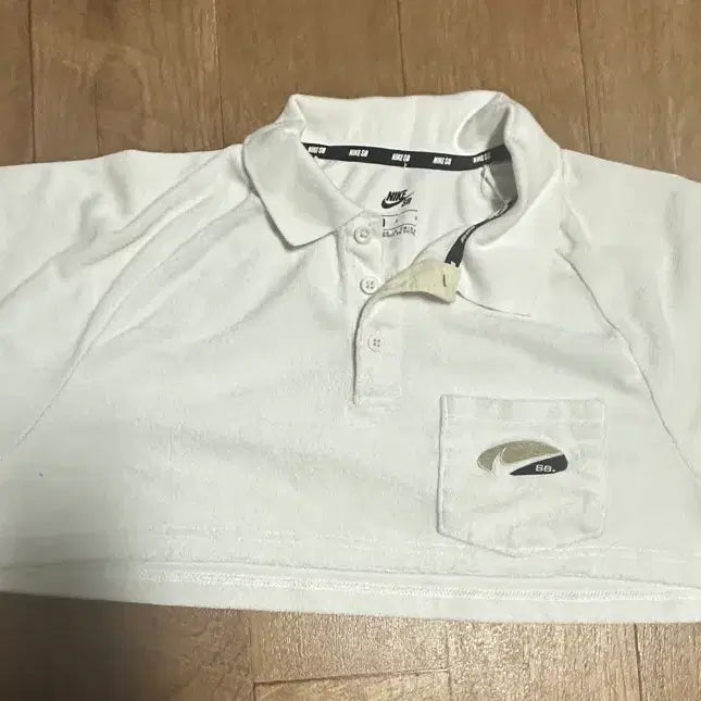[BUNJANG] Nike SB Cropped Polo Shirt White L / 나이키 SB 크롭 카라티 화이트 L