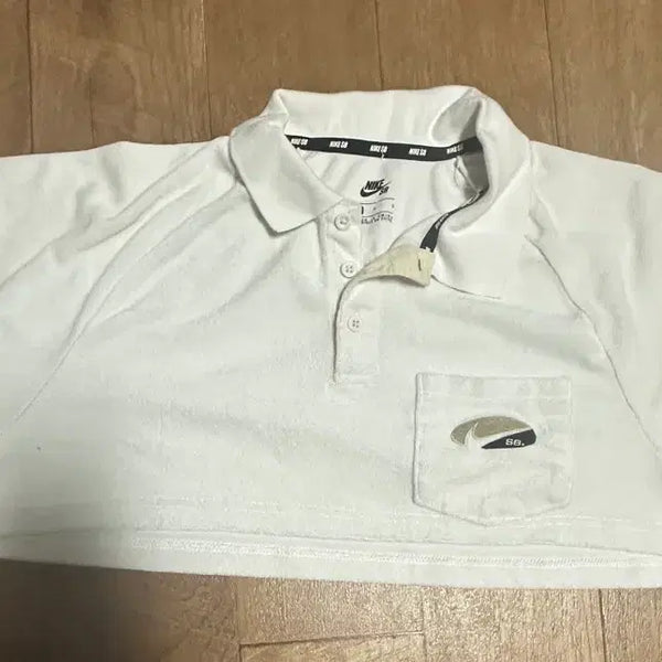 [BUNJANG] Nike SB Cropped Polo Shirt White L / 나이키 SB 크롭 카라티 화이트 L