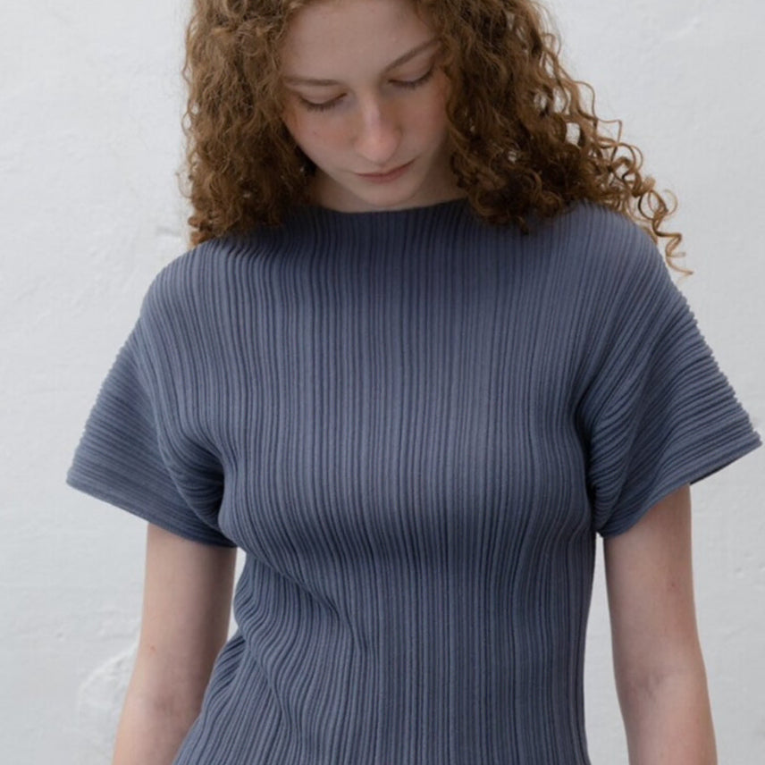 [BUNJANG] LE917 Pleated Mock Neck Top / le917 플리츠 모크넥 38
